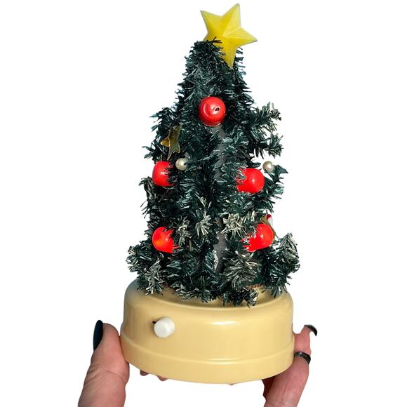 Vintage Winking Christmas Tree Merry Lite Lantern Hong Kong Lighted Works READ - Picture 1 of 16